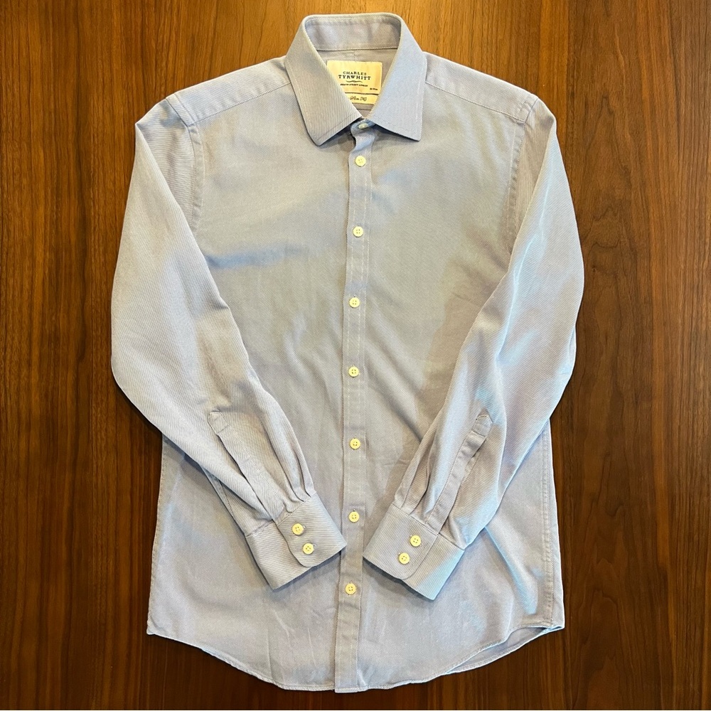 Charles Tyrwhitt Classic Blue Pinstripe Shirt